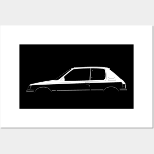 Peugeot 205 GTI Silhouette Posters and Art